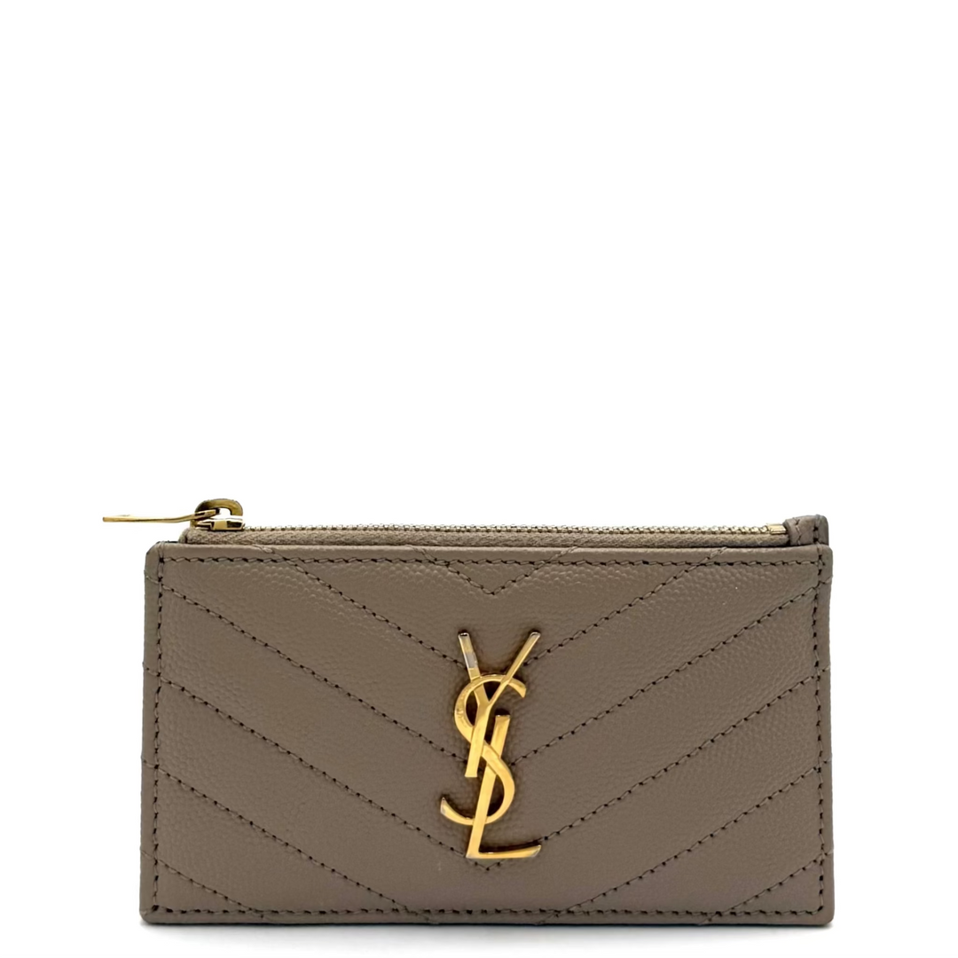 Cassandre Matelassé Fragments Graine de Poudre Leather Card Case