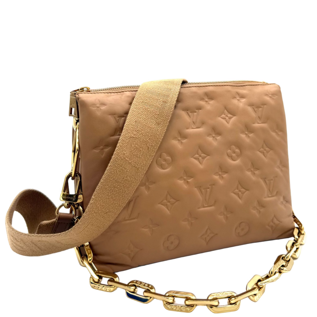Coussin PM Monogram Embossed Leather Bag