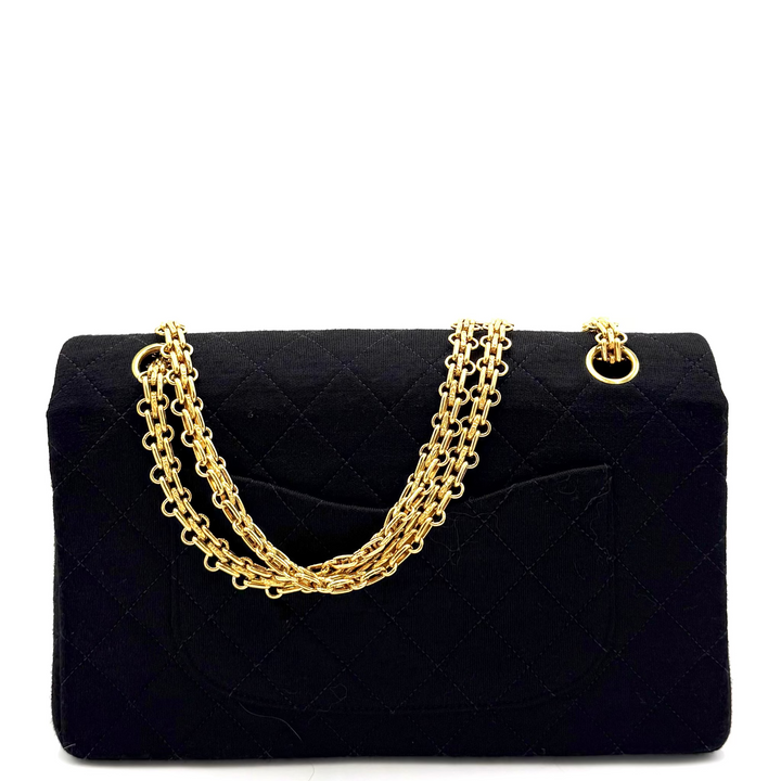 Classic Double Flap Medium Quilted Jersey Bag