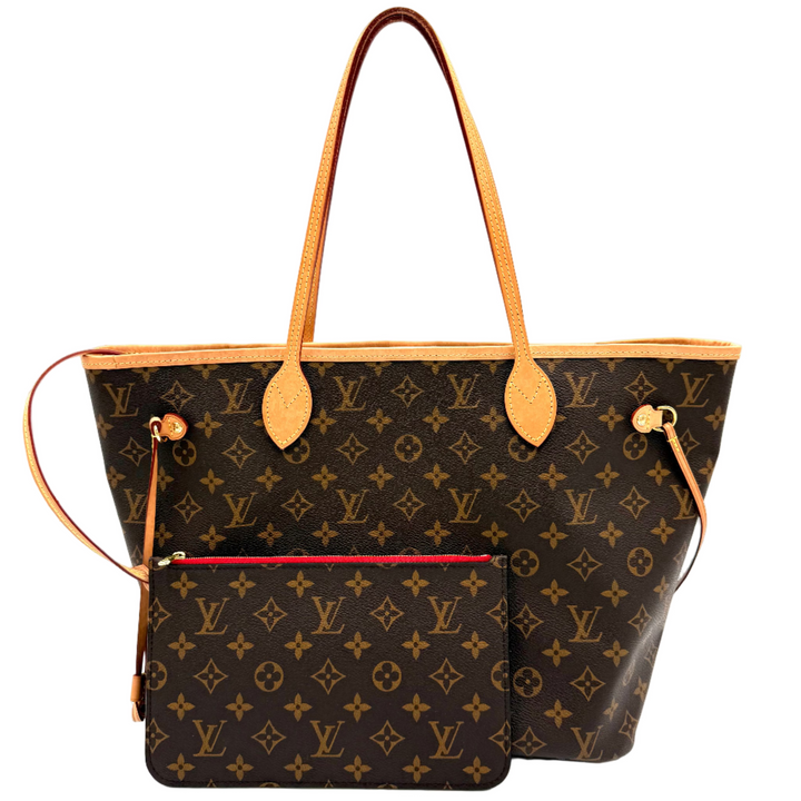 Neverfull MM Monogram Canvas Tote Bag with Pochette