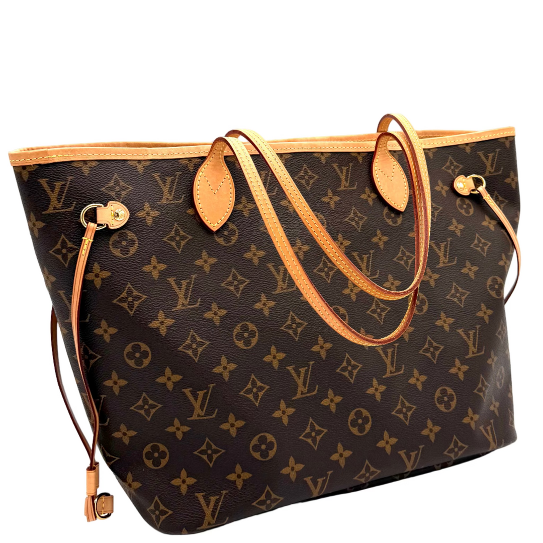 Neverfull MM Monogram Canvas Tote Bag with Pochette