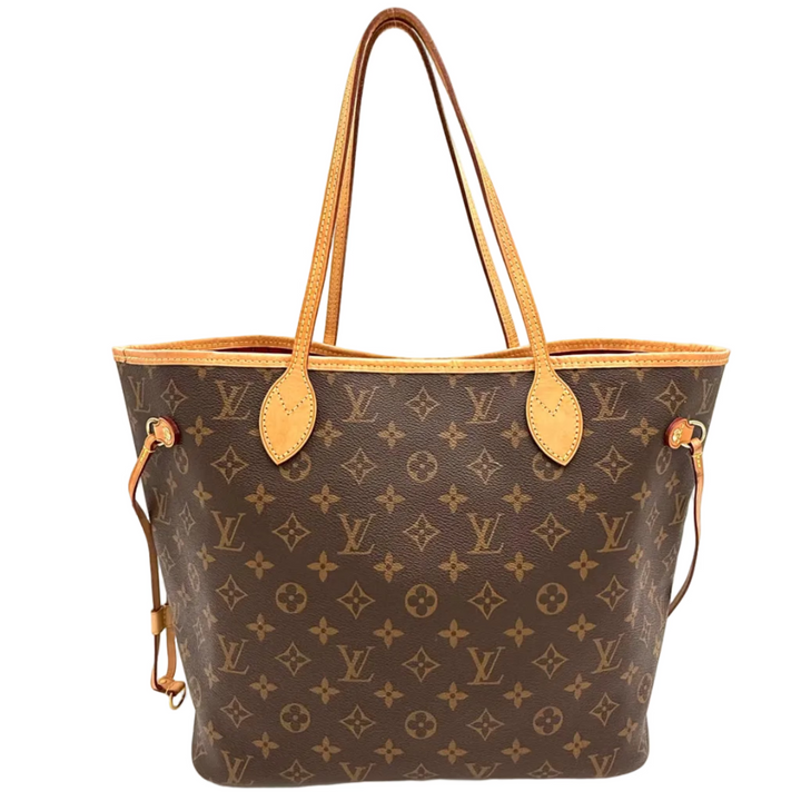 Monogram Neverfull MM Tote Bag with Pouch & Pivoine Interior