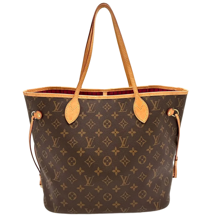 Monogram Neverfull MM Tote Bag with Pouch & Pivoine Interior
