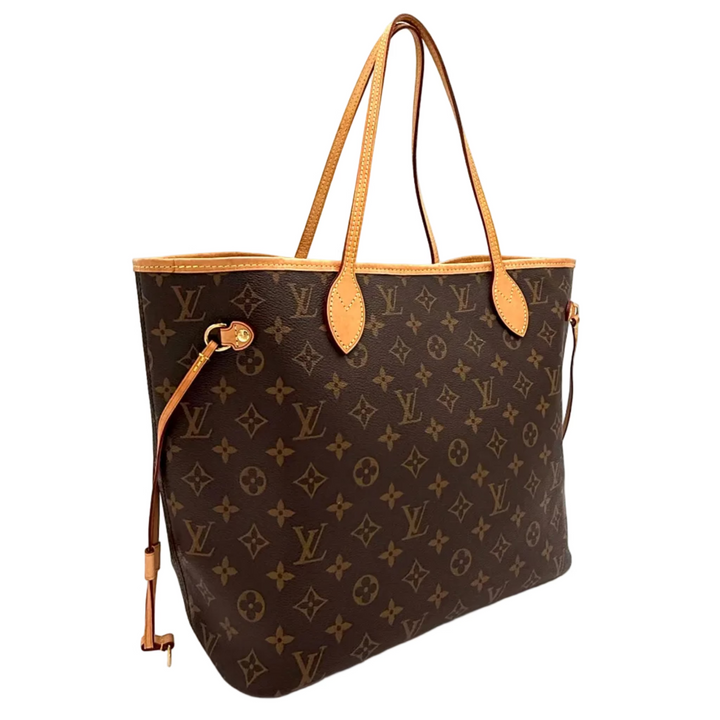 Monogram Neverfull MM Tote Bag with Pouch & Pivoine Interior