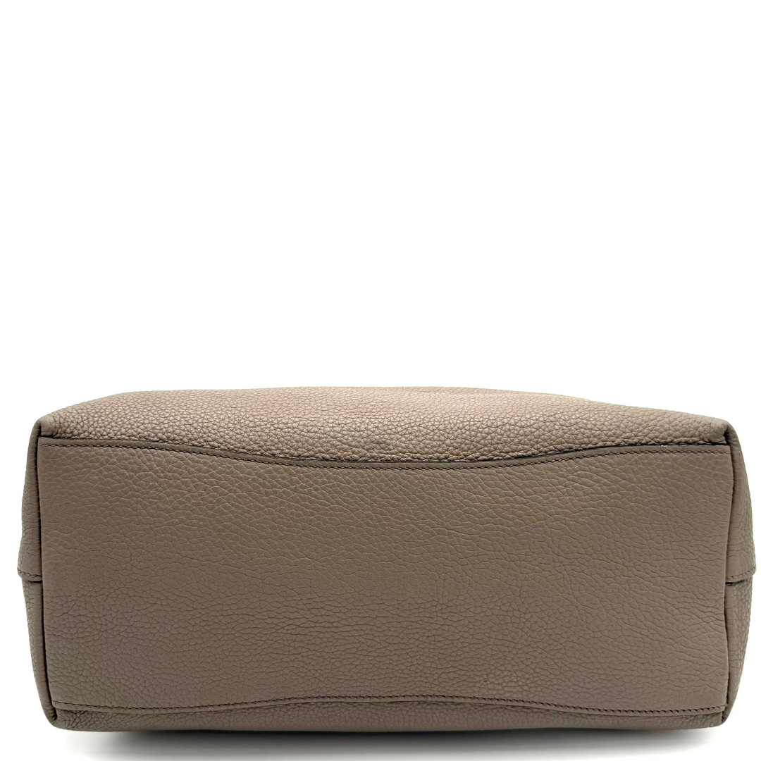 Vitello Phenix Logo Hobo Bag