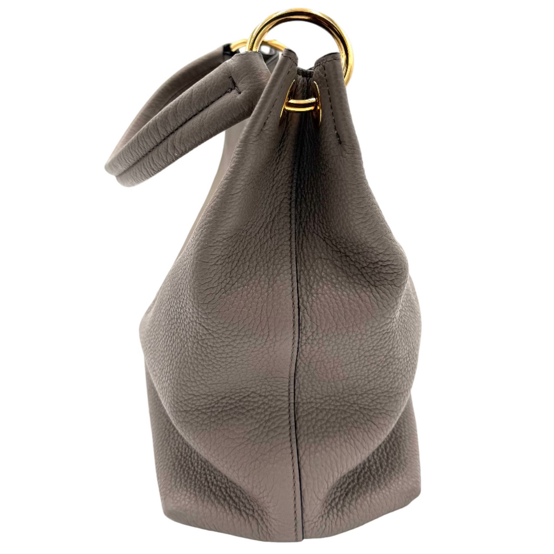 Vitello Phenix Logo Hobo Bag