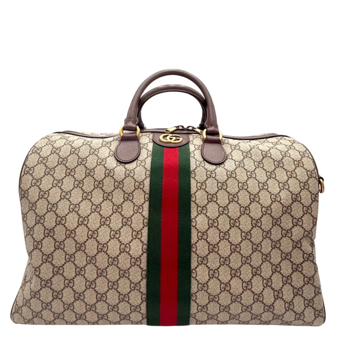 Ophidia GG Boston Canvas Bag