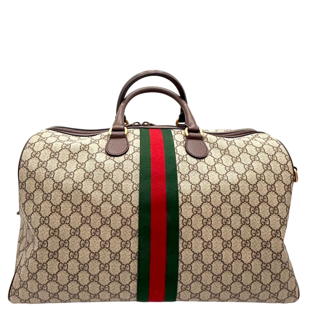 Ophidia GG Boston Canvas Bag