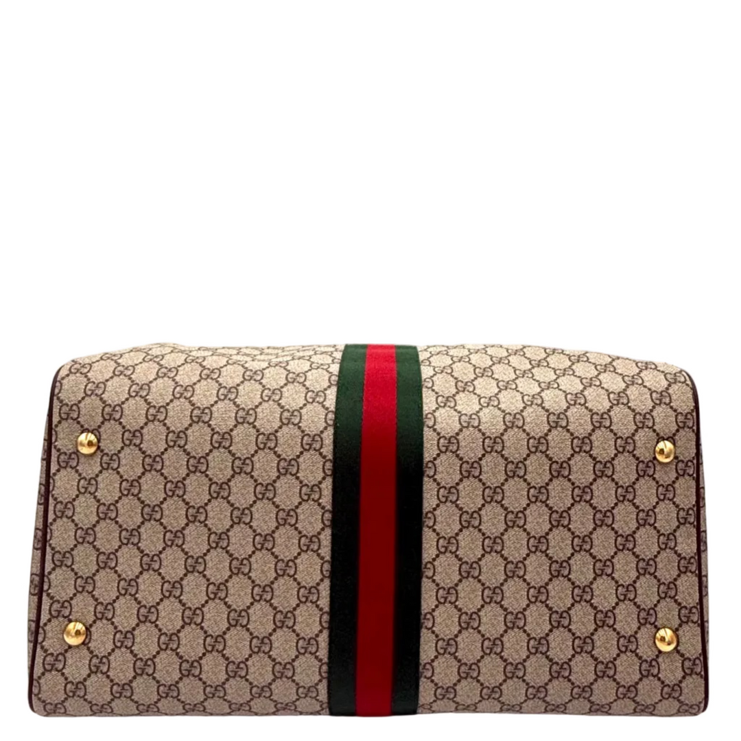 Ophidia GG Boston Canvas Bag