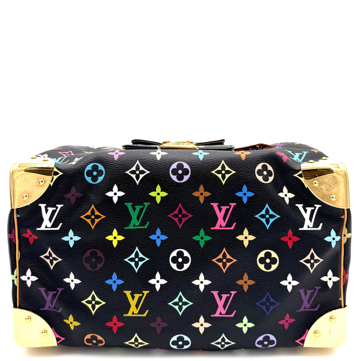 Multicolour Monogram Canvas Speedy 30 in Black