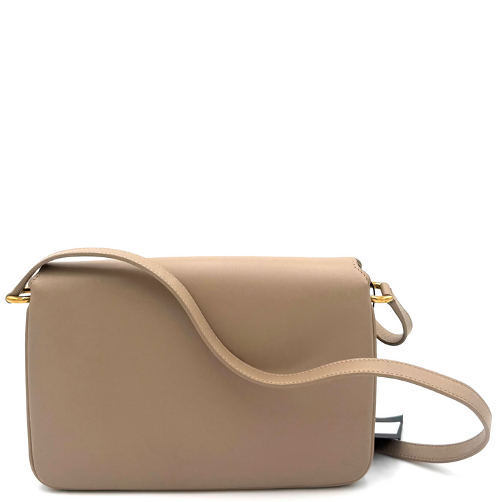 Le Maillon Beige Shoulder Bag With Matte Gold Hardware