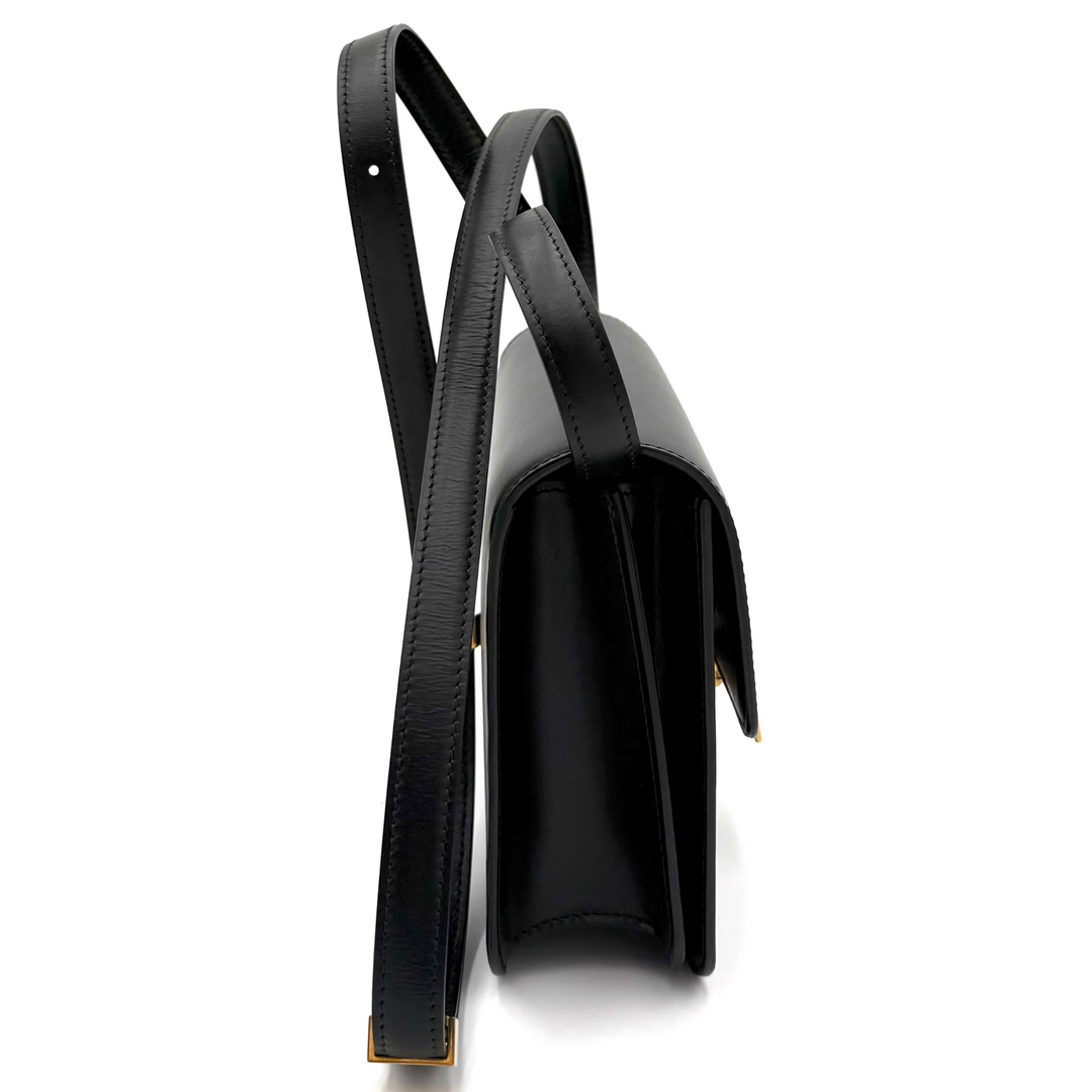 Classic Box Flap Teen Calfskin Leather Bag