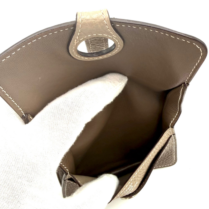 Dogon Compact Togo Leather Card Wallet
