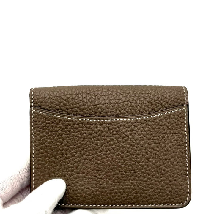 Dogon Compact Togo Leather Card Wallet