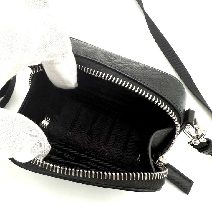Saffiano Leather Mini Pouch