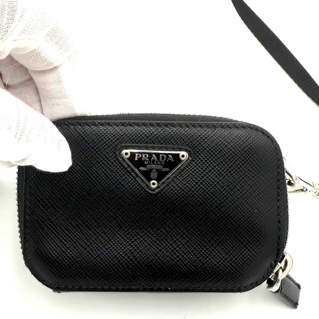 Saffiano Leather Mini Pouch
