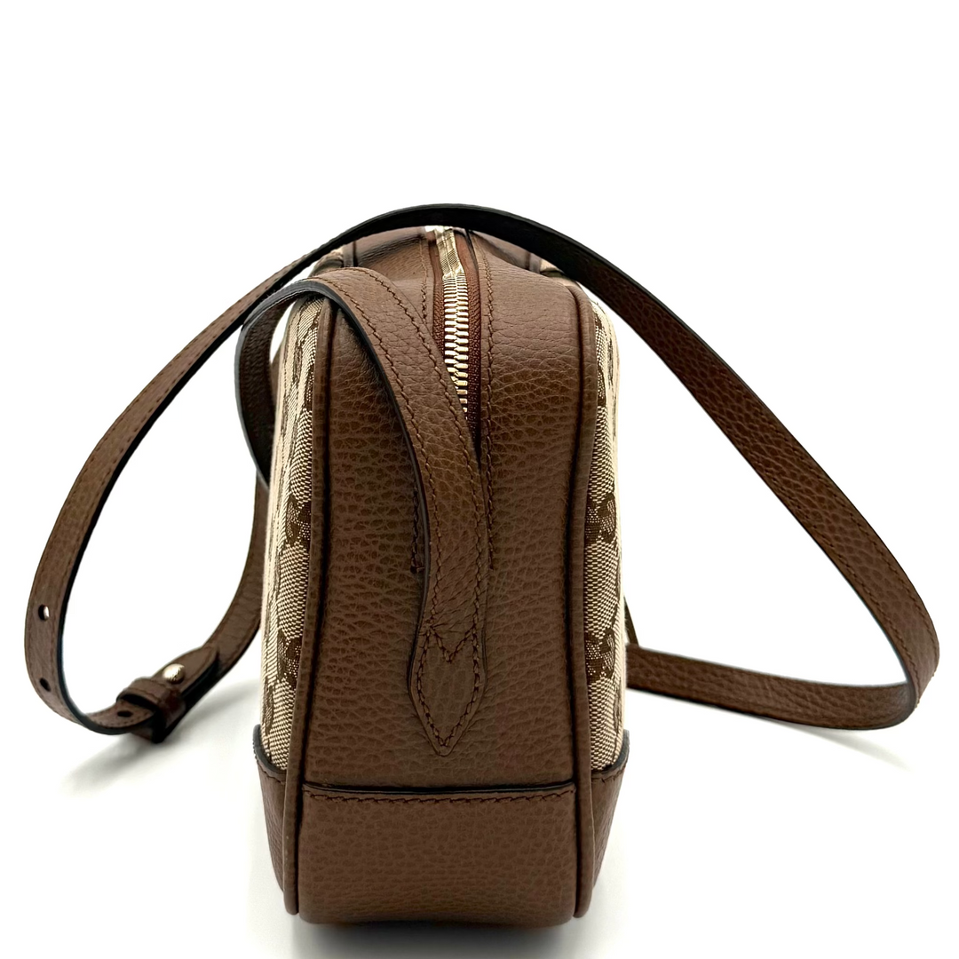 Bree Mini Canvas and Leather Camera Bag