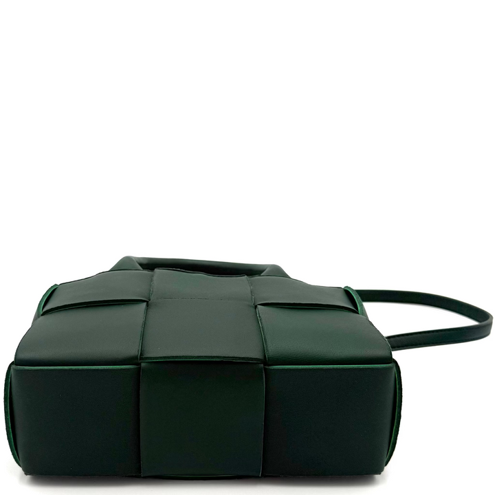 Intrecciato Candy Arco Tote Bag in Mermaid Green and Grass