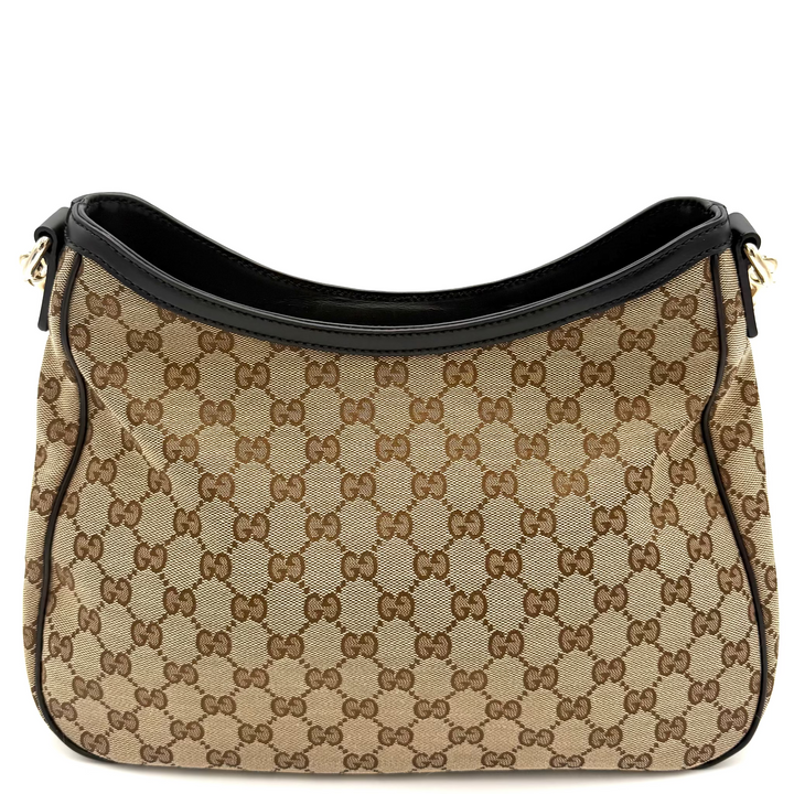 Sherry Line GG Canvas Web Hobo Shoulder Bag