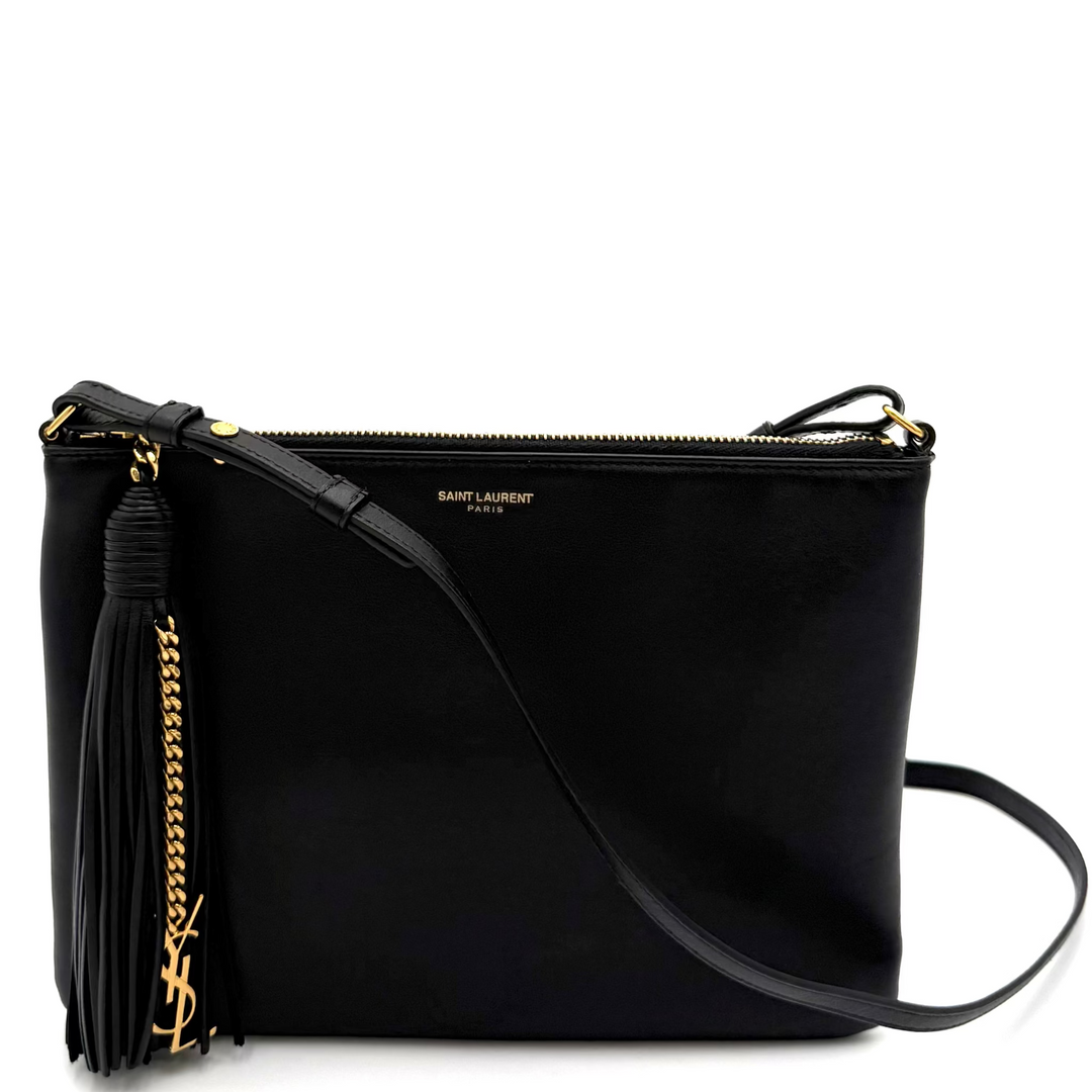 Teen Monogram Leather Crossbody Bag