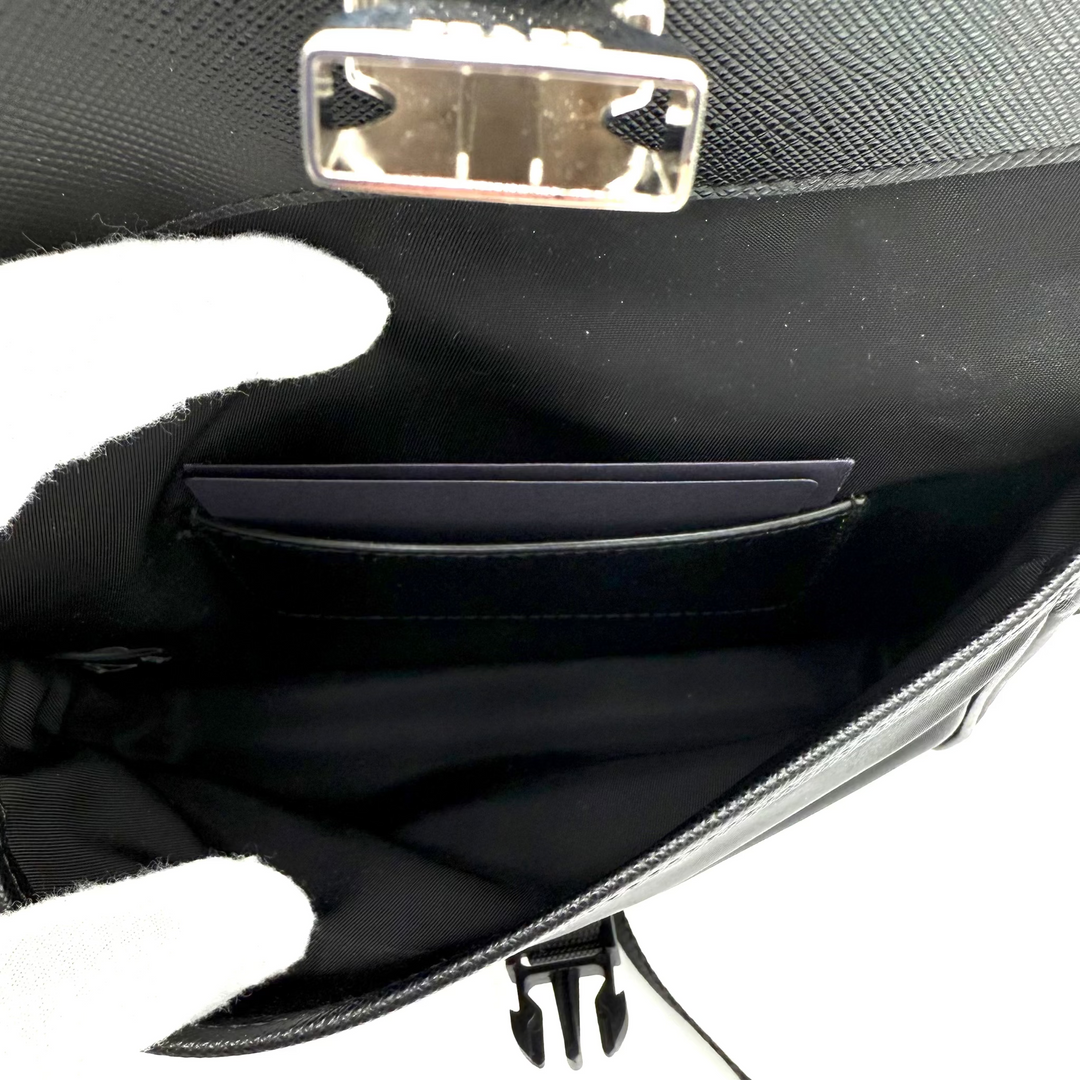 Re-Nylon and Saffiano Leather Phone Case