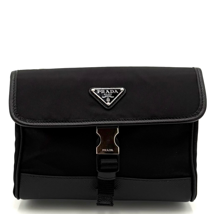 Re-Nylon and Saffiano Leather Phone Case