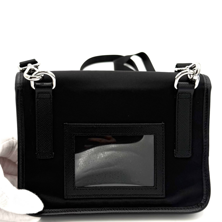 Re-Nylon and Saffiano Leather Phone Case