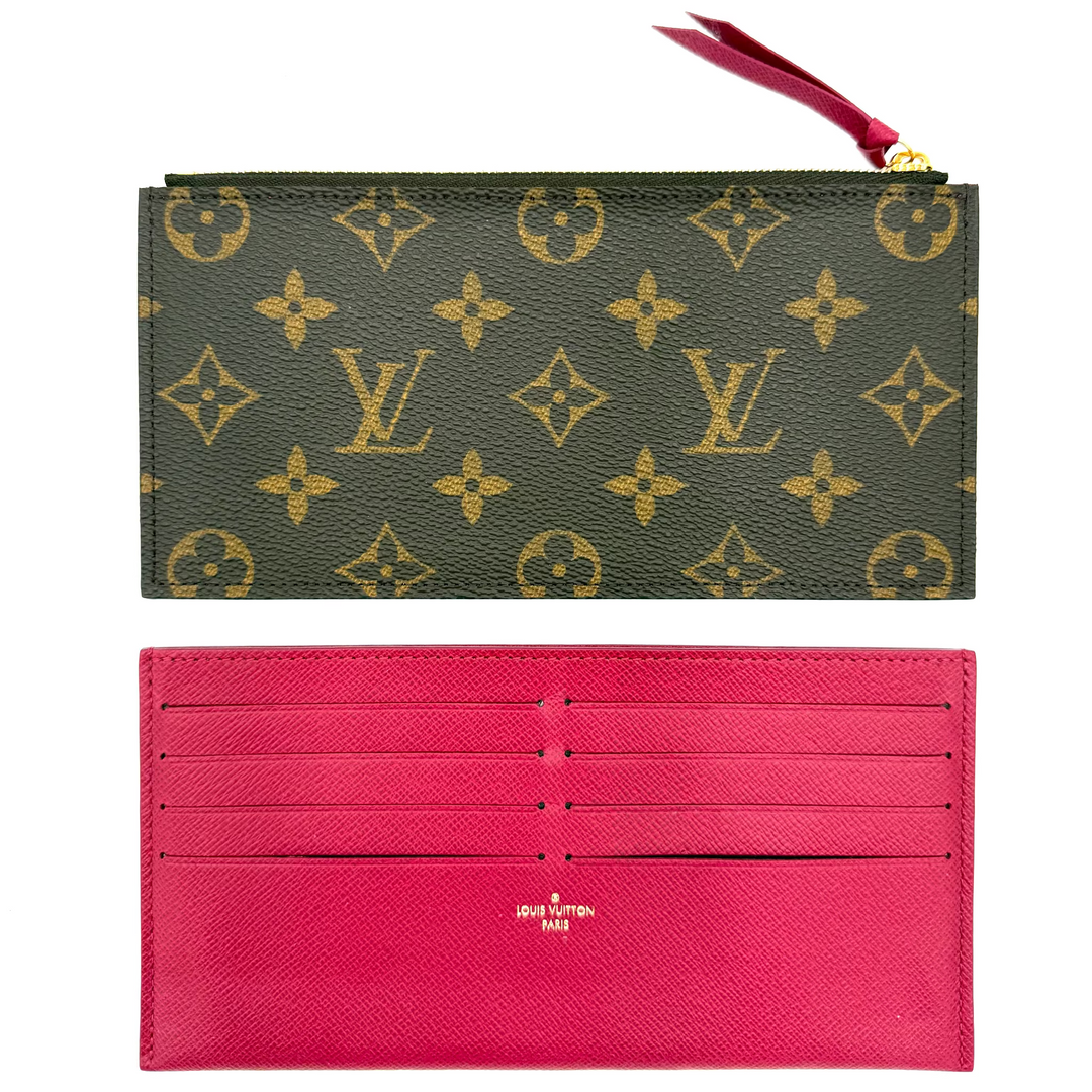 Monogram Canvas Zipped Pouch and Card Holder