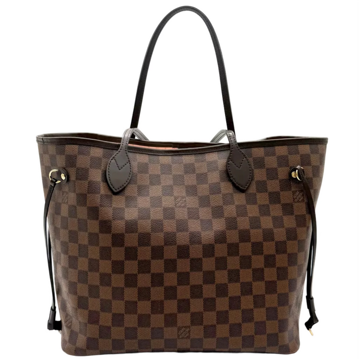 Neverfull MM Damier Ebene with Pink Interior