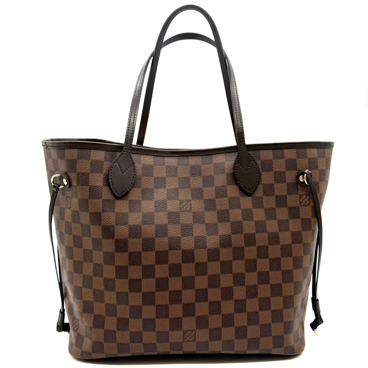 Neverfull MM Damier Ebene with Pink Interior