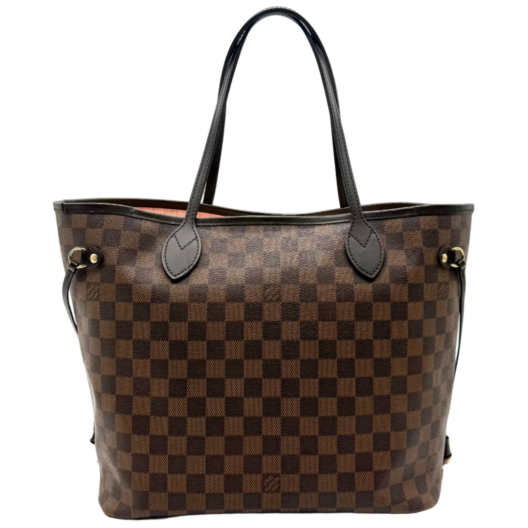 Neverfull MM Damier Ebene with Pink Interior