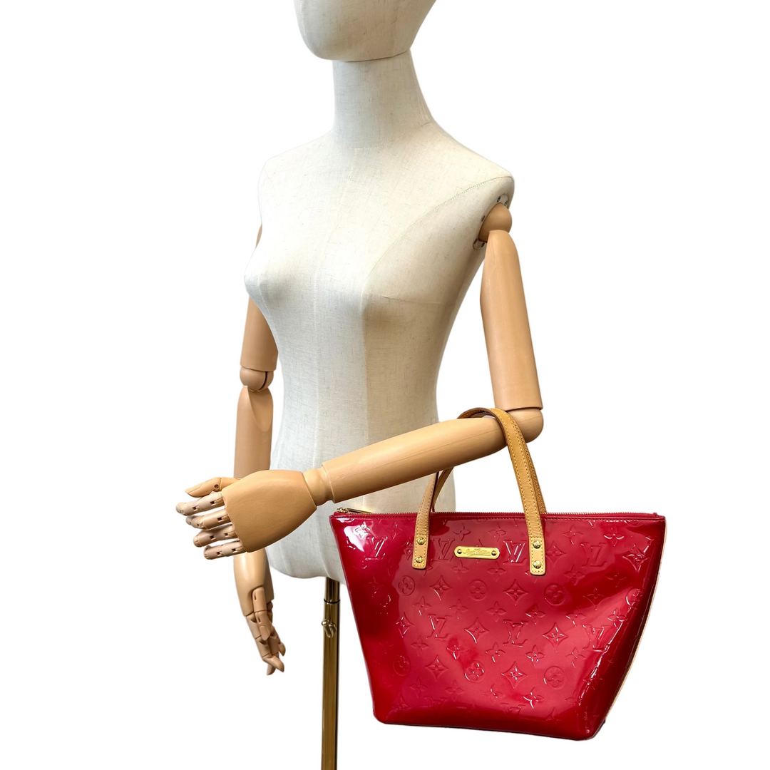 Bellevue Monogram Red Vernis PM