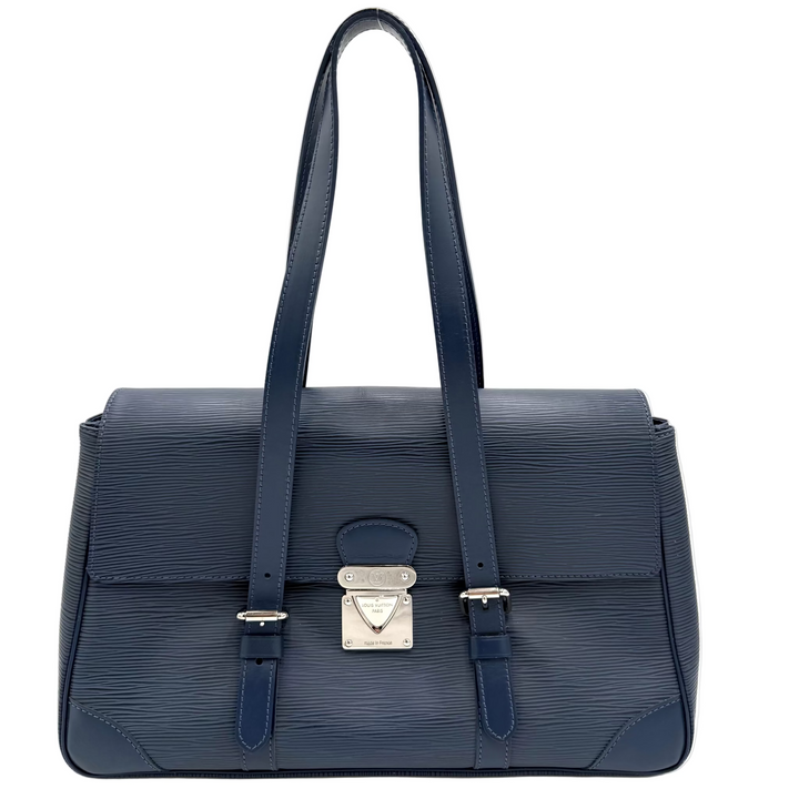 Toledo Blue Epi Leather Segur Shoulder Bag