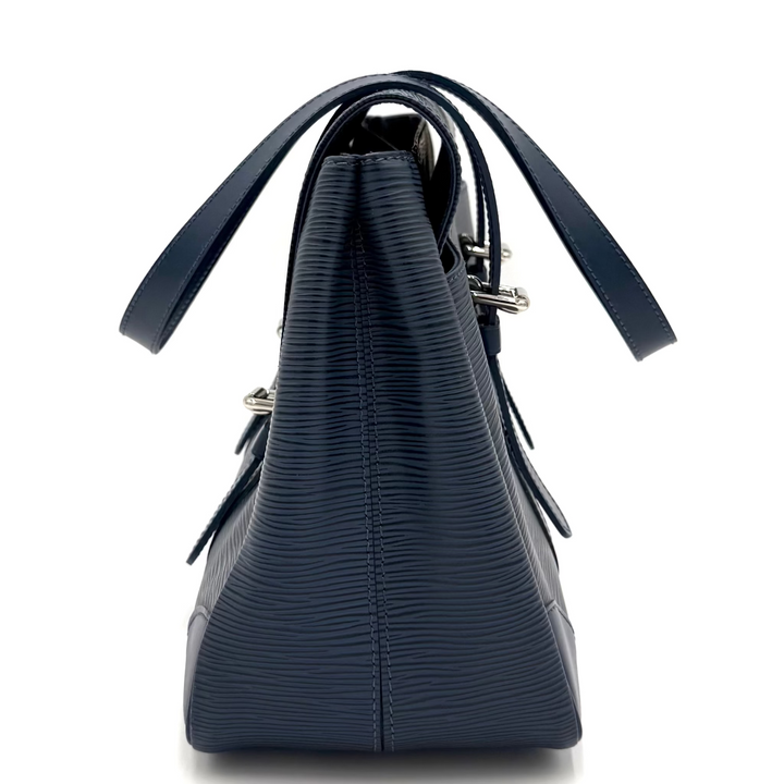Toledo Blue Epi Leather Segur Shoulder Bag