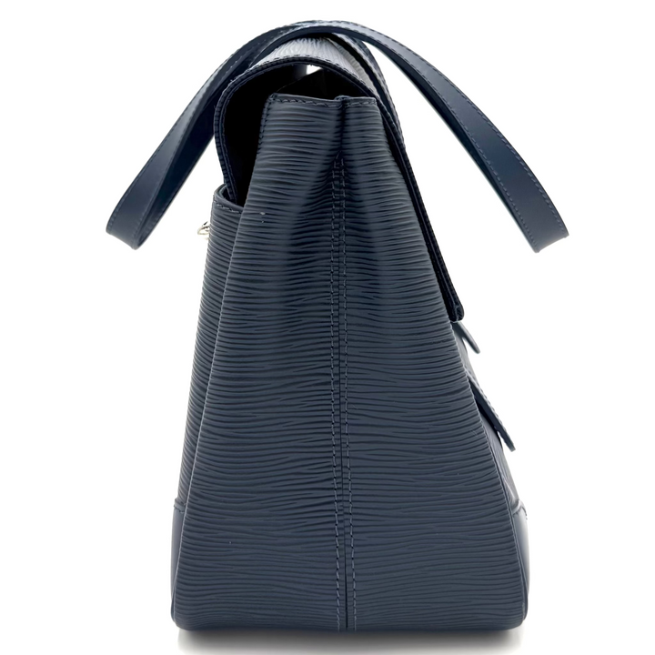 Toledo Blue Epi Leather Segur Shoulder Bag