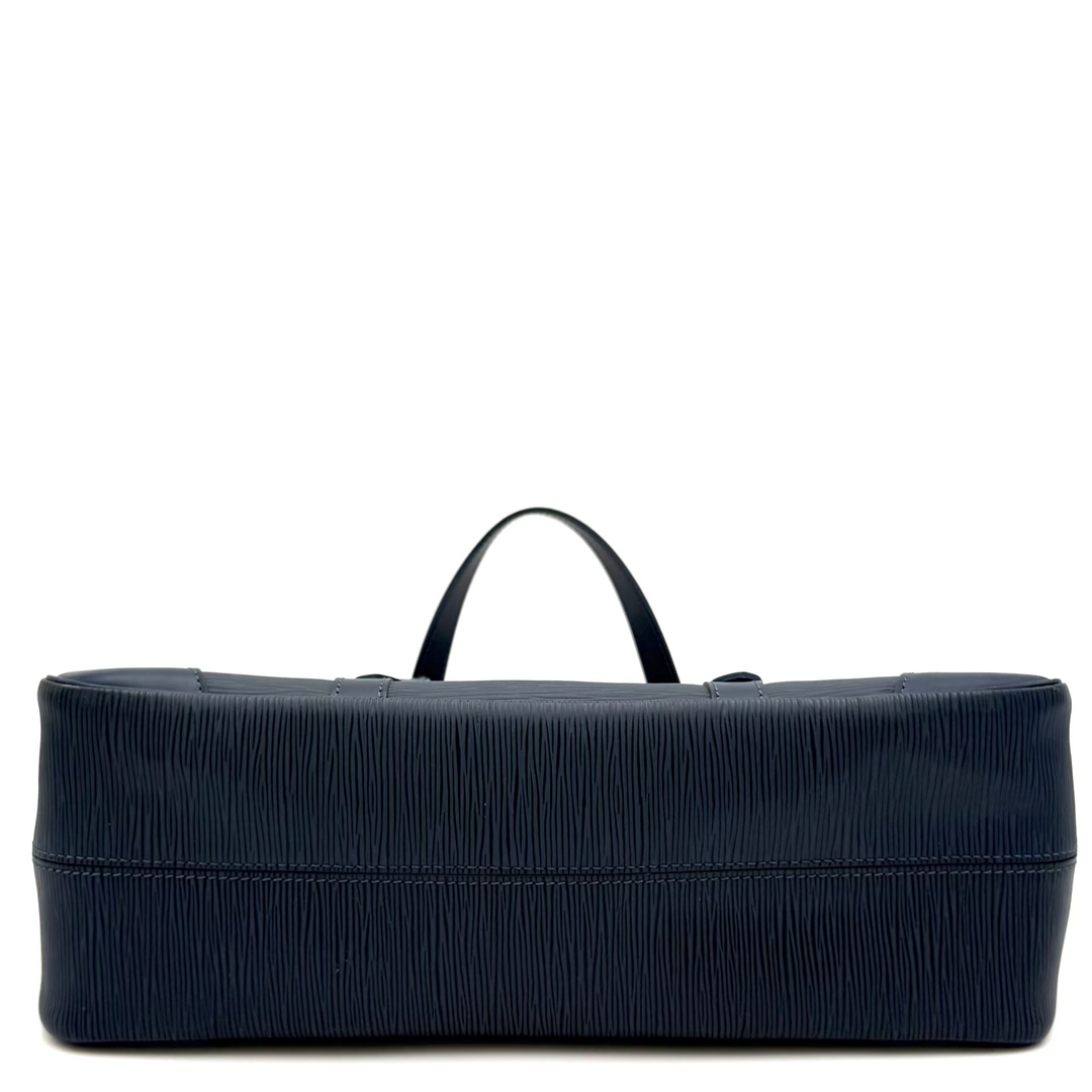 Toledo Blue Epi Leather Segur Shoulder Bag
