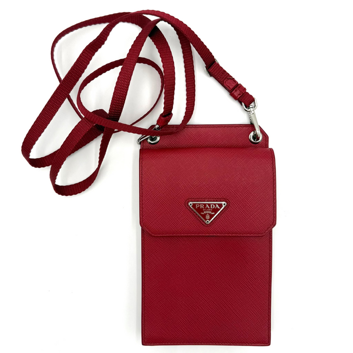 Saffiano Leather Phone/Card Holder Wallet