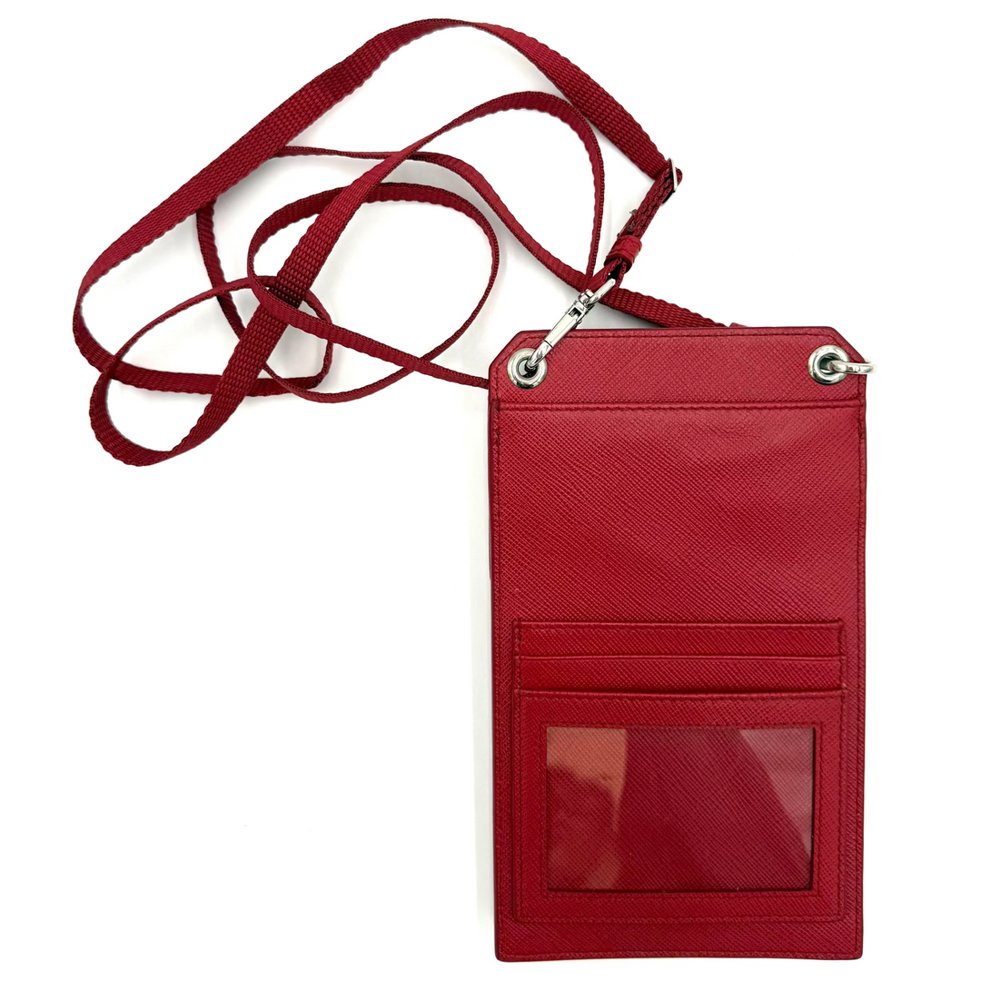 Saffiano Leather Phone/Card Holder Wallet