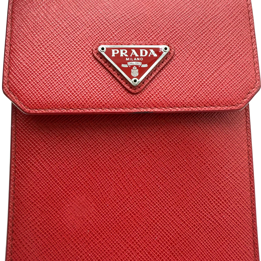 Saffiano Leather Phone/Card Holder Wallet