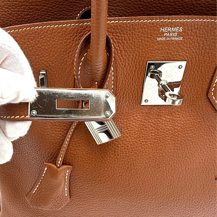 Birkin 30 Gold Togo Leather with Palladium Hardware