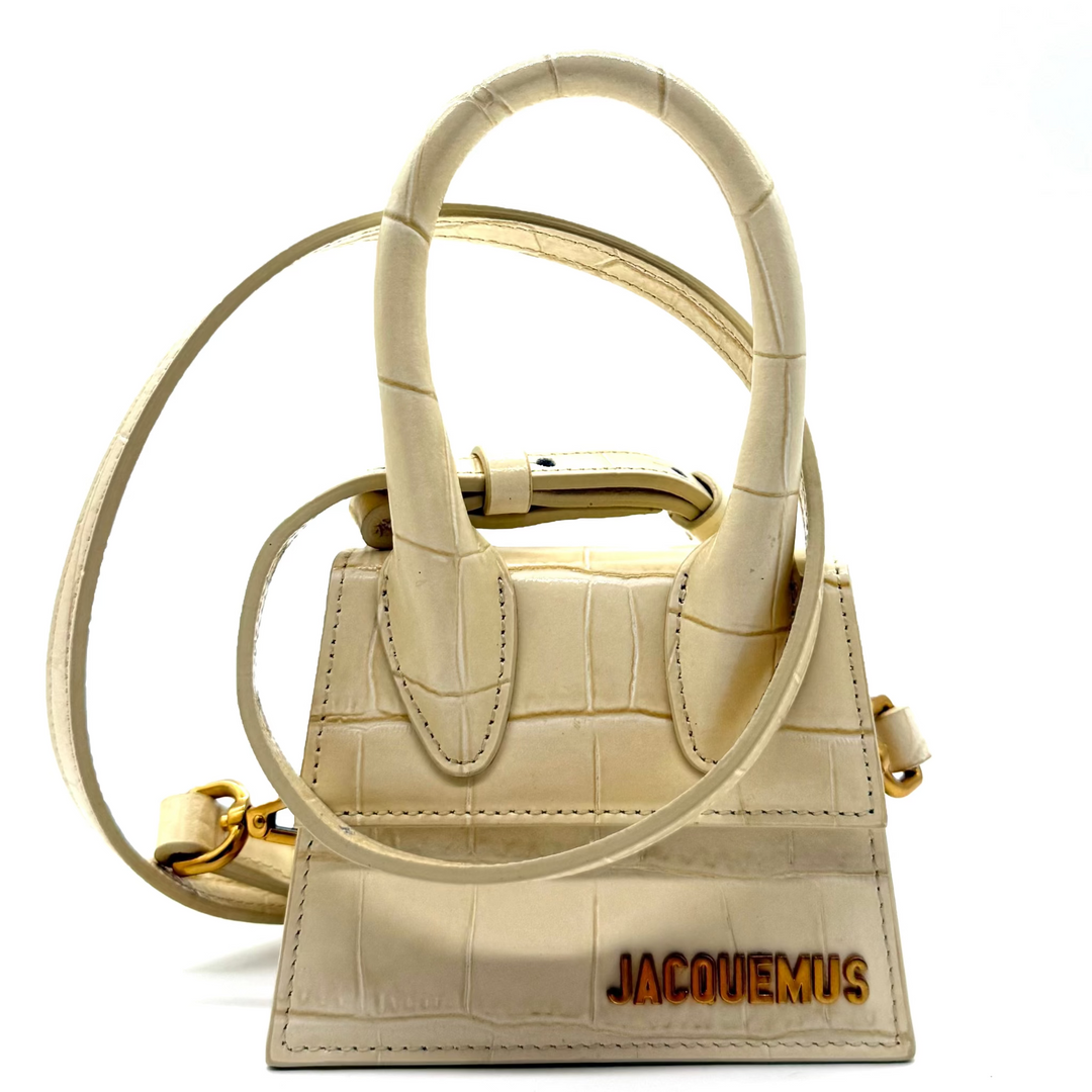 Le Chiquito Croc-Embossed Leather Mini Bag