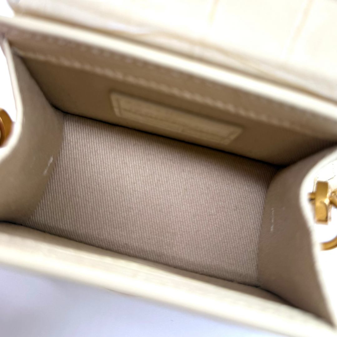Le Chiquito Croc-Embossed Leather Mini Bag