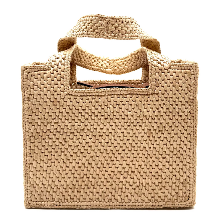 Loewe X Paula's Ibiza Small Raffia Font Tote Bag