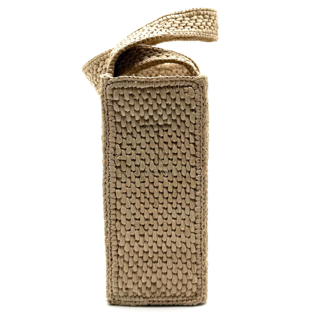 Loewe X Paula's Ibiza Small Raffia Font Tote Bag