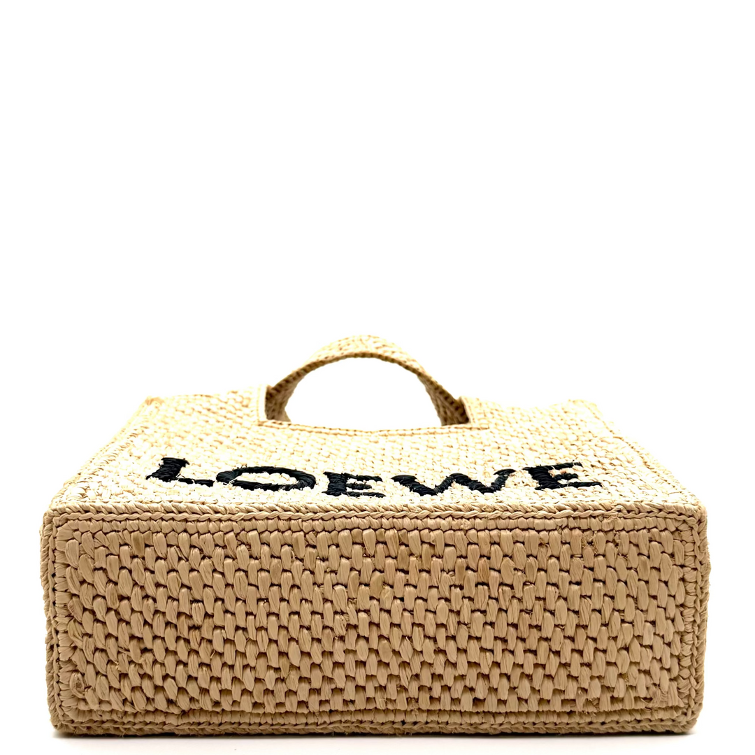 Loewe X Paula's Ibiza Small Raffia Font Tote Bag
