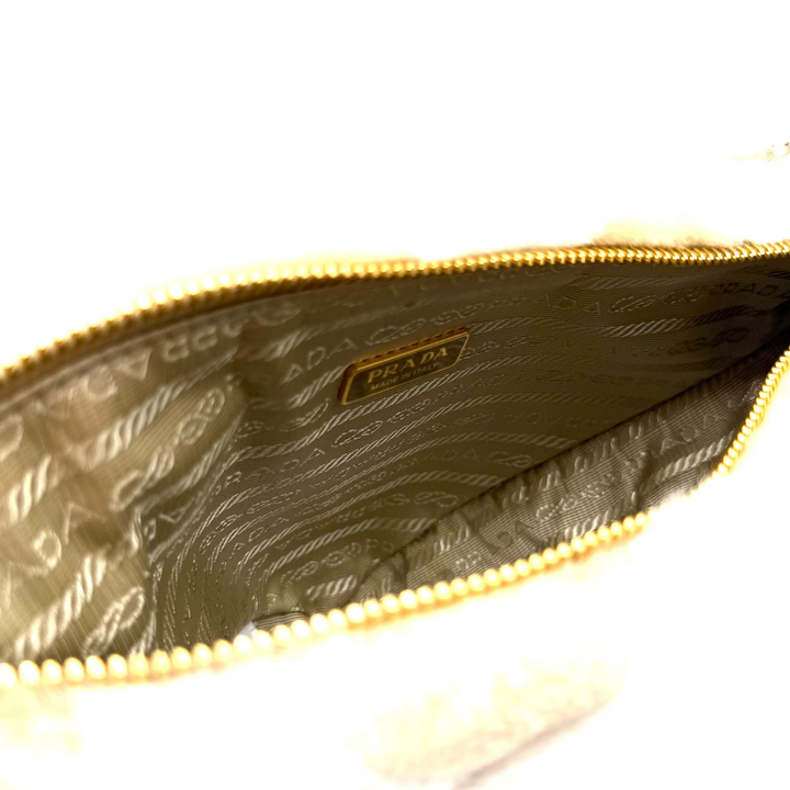 Shearling Symbole Mini Triangle Bag