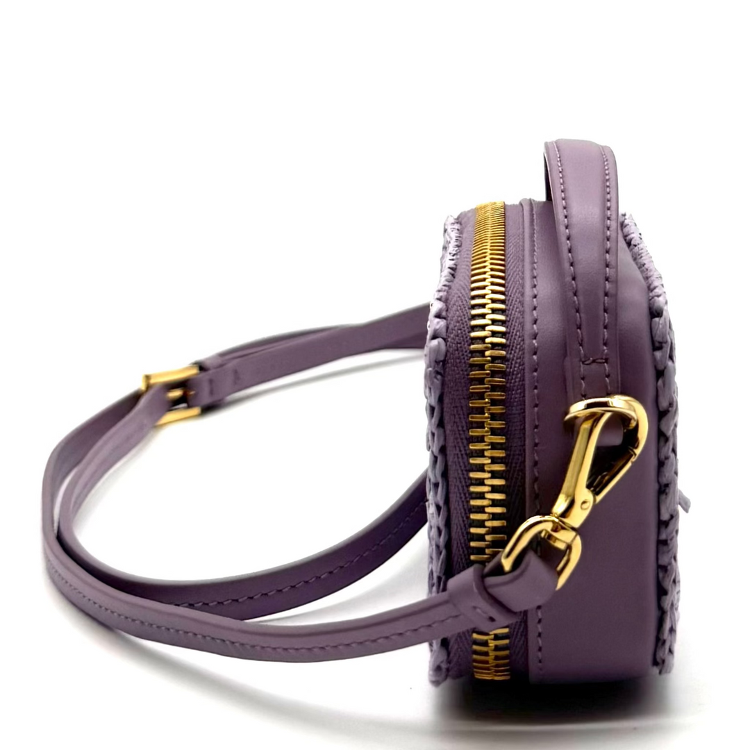 Crochet and Leather Mini-Pouch