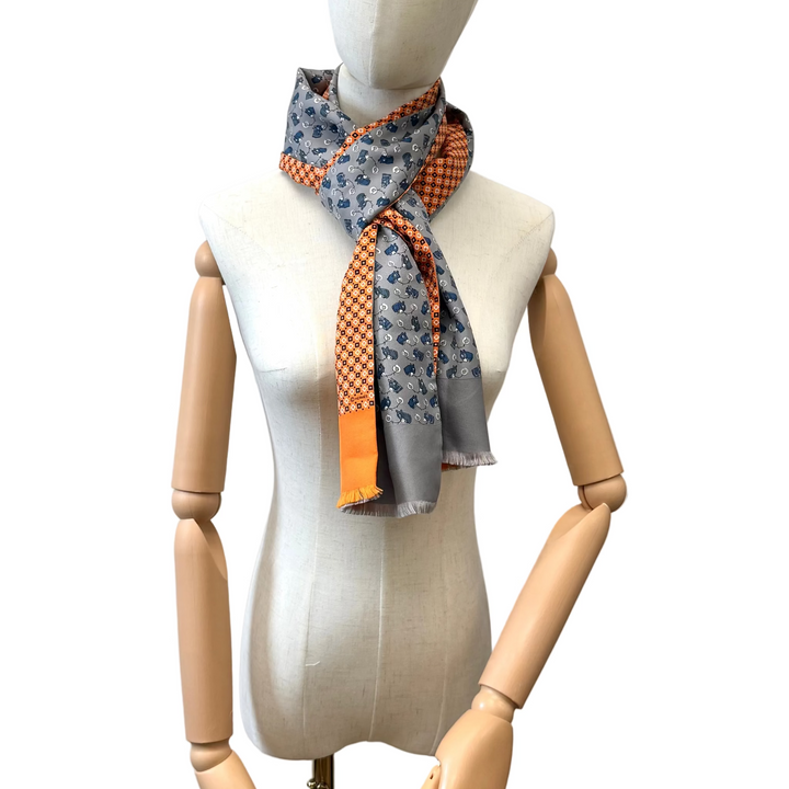 Double Sided Silk Scarf