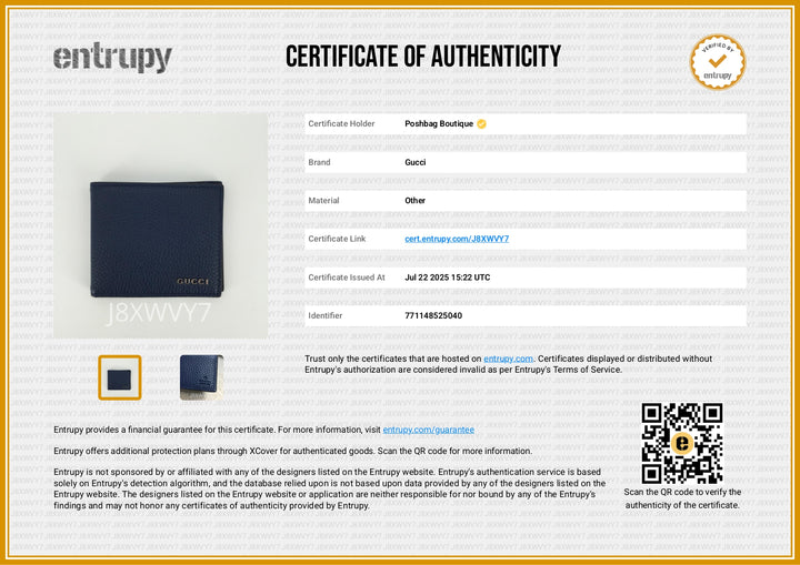 Pebbled Calfskin Leather Bifold Wallet