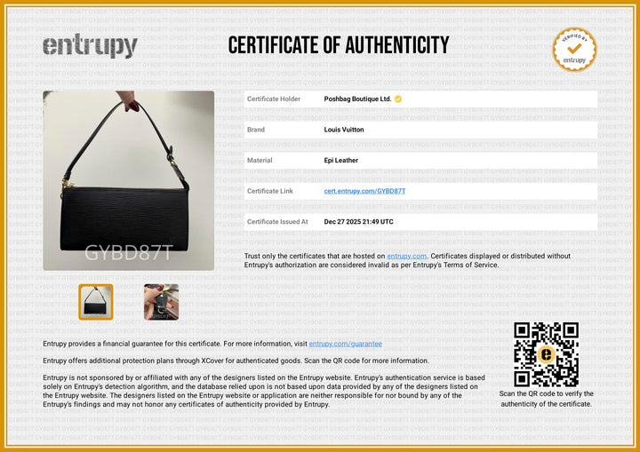 Epi Leather Pochette Bag